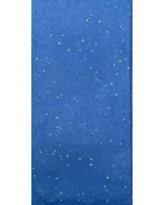 Tissue Paper - Royal Blue with sparkle dots (3 sheets)