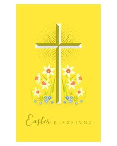 Easter Card - Blessings (Gold Cross)