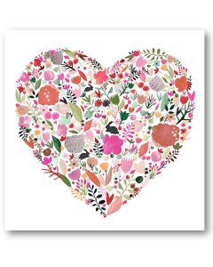 Greeting Card - Floral Heart