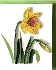 Quilling MINI Card - Daffodil 