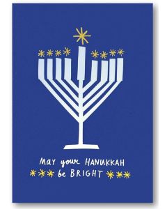 HANUKKAH Card - Bright Menorah