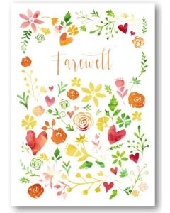 BIG Card - Floral FAREWELL