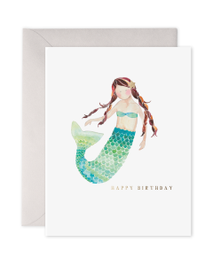 Birthday Card - Mermaid 