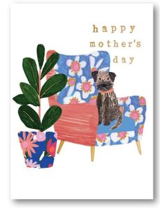 Mother's Day Card - Dog on Armchair