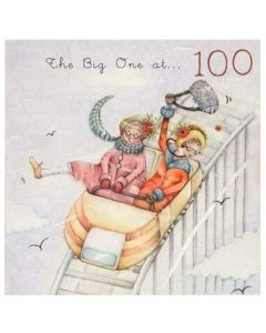 100th Birthday - Women on rollercoaster