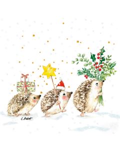 Christmas Paper Napkins (pack of 20) - Christmas Hedgehogs