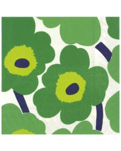 Paper Napkins - Unikko Green by Marimekko 