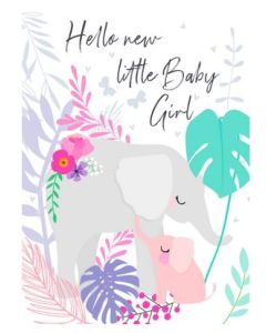BABY Girl - Sweet elephants