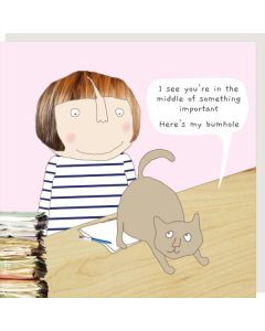 Greeting Card - Cat Bum