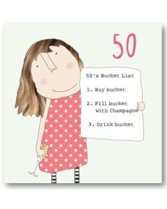 AGE 50 Card - Bucket List