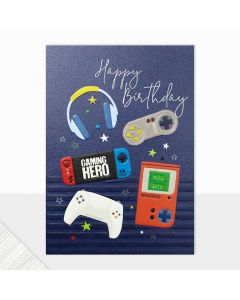 Birthday card - Gaming equipment 