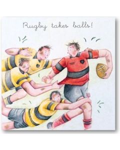 Greeting Card - Rugby