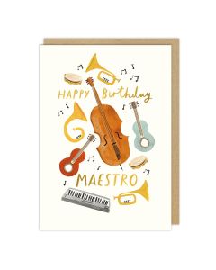Birthday card - Musical instruments 
