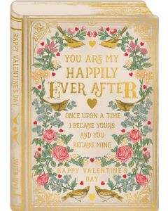 VALENTINE'S DAY card - Happily Ever After book cover 