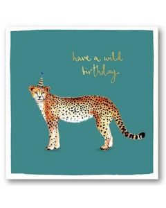 Birthday Card - Wild Cheetah 