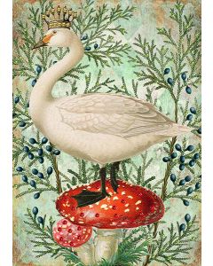 Greeting Card - Crowned Goose 