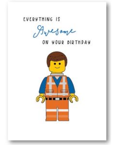 Birthday Card - LEGO Figure