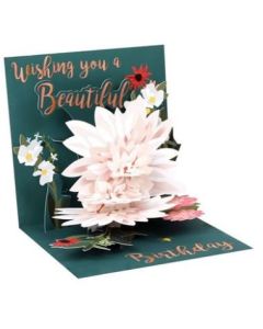 3D Pop-Up Card - Beautiful Birthday Flower Burst