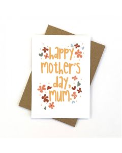 Mother's Day Card - Retro Flowers