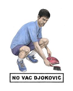 Greeting Card - No Vac Djokovic