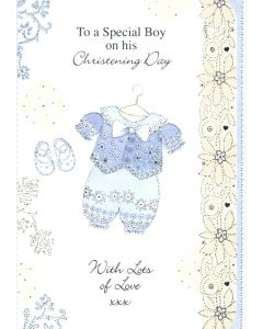 CHRISTENING Card - To a Special Boy