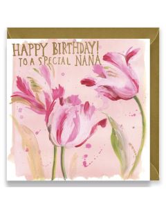 NANA Card - Pink Tulips
