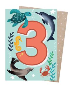 AGE 3 card - Under the Sea 