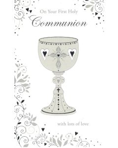 COMMUNION Card - Silver Cup