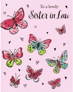 SISTER-IN-LAW Card - Butterflies