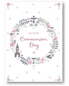 COMMUNION Card - Silver Icons