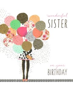 SISTER Card - Pretty Balloons