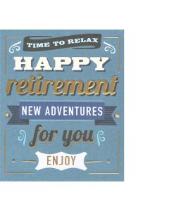 RETIREMENT Card - Time to Relax