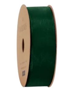 Ribbon Roll - Organza Dark GREEN (25mm x 10 metres)