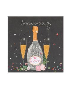 ANNIVERSARY Card - Champagne Love
