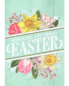 Easter Card - Wonderful Wishes