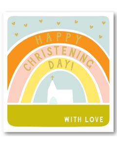 CHRISTENING Card - Rainbow