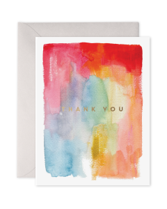 THANK YOU Card - Pastel Watercolour 