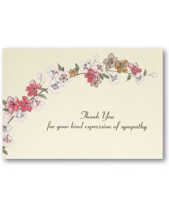 Boxed Thank You Cards - Floral Sympathy