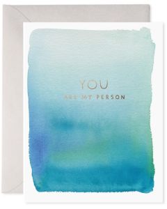 Greeting card - 'My Person' on blue