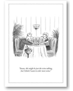 Greeting Card - Wine Talking