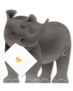 3D Card - Ronny the Rhinoceros
