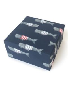 Folded Wrapping Paper - Whales