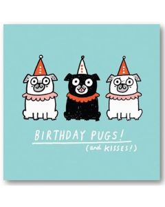 Birthday Card - Pugs and Kisses