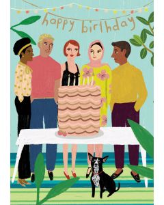 Birthday Card  - Cake Party