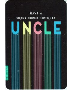 UNCLE Birthday Card - Super Duper
