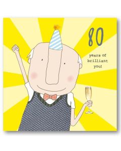 AGE 80 Card - Brilliant You
