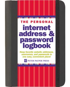Internet Address & Password Book - Black