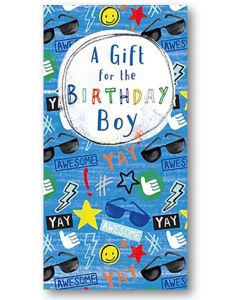 Money Wallet/Gift Card Holder - Birthday Boy