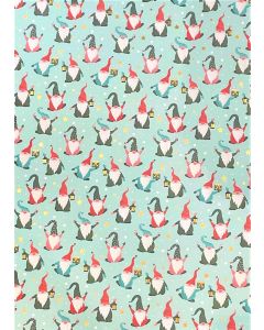 Christmas Folded Wrapping Paper - Gnomes