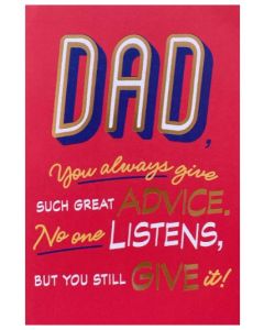 Father's Day Card - Great Advice